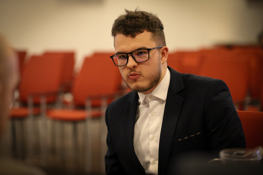 Finałowe przesłuchania XI Regionalnej Olimpiady Historycznej Wiedzy o Armii Krajowej, jej poprzedniczkach i następczyniach – 18 marca 2025, fot. Paula Prudziłowicz (IPN)