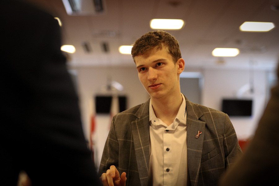 Finałowe przesłuchania XI Regionalnej Olimpiady Historycznej Wiedzy o Armii Krajowej, jej poprzedniczkach i następczyniach – 18 marca 2025, fot. Paula Prudziłowicz (IPN)