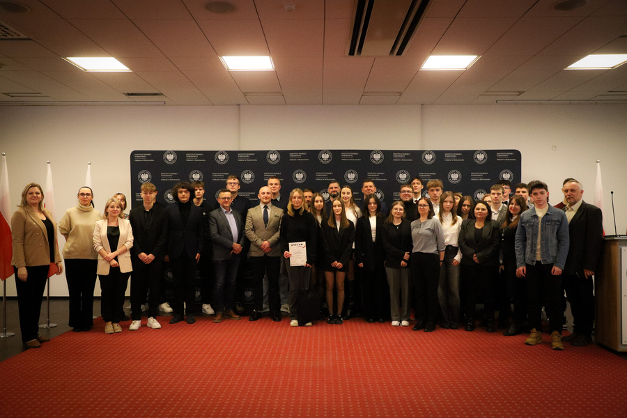 Finałowe przesłuchania XI Regionalnej Olimpiady Historycznej Wiedzy o Armii Krajowej, jej poprzedniczkach i następczyniach – 18 marca 2025, fot. Paula Prudziłowicz (IPN)