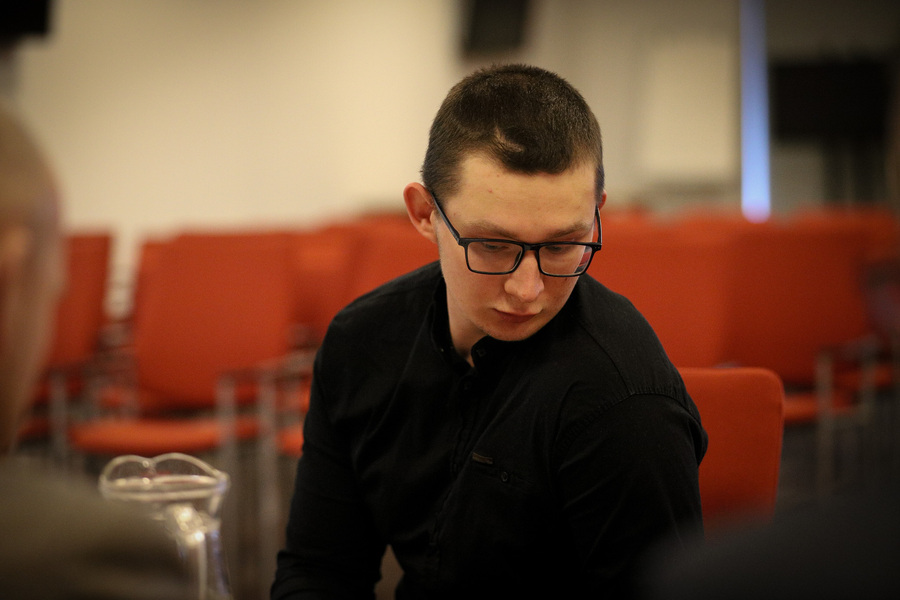 Finałowe przesłuchania XI Regionalnej Olimpiady Historycznej Wiedzy o Armii Krajowej, jej poprzedniczkach i następczyniach – 18 marca 2025, fot. Paula Prudziłowicz (IPN)