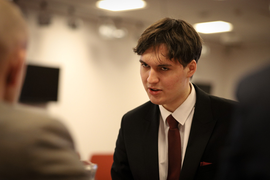 Finałowe przesłuchania XI Regionalnej Olimpiady Historycznej Wiedzy o Armii Krajowej, jej poprzedniczkach i następczyniach – 18 marca 2025, fot. Paula Prudziłowicz (IPN)