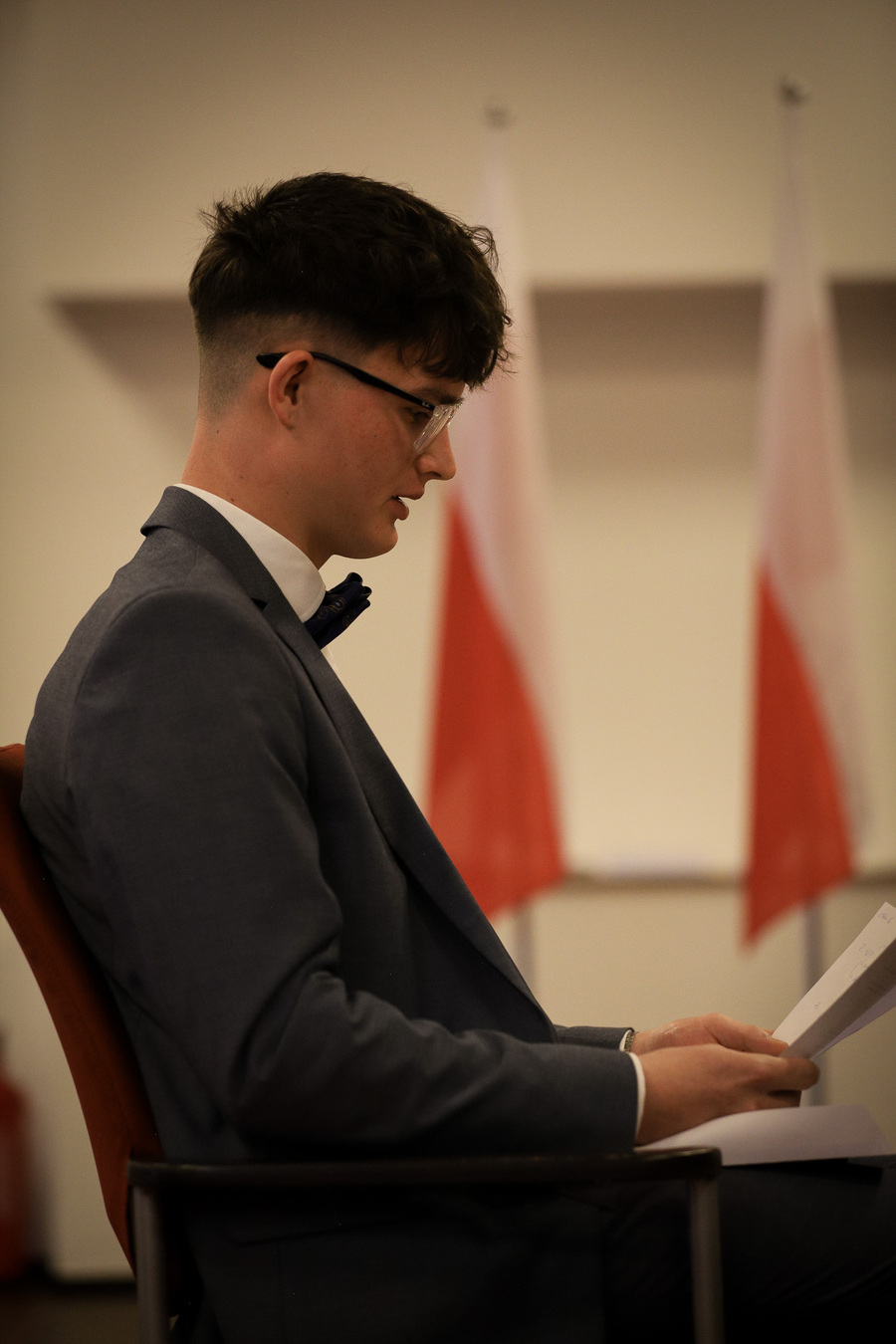 Finałowe przesłuchania XI Regionalnej Olimpiady Historycznej Wiedzy o Armii Krajowej, jej poprzedniczkach i następczyniach – 18 marca 2025, fot. Paula Prudziłowicz (IPN)