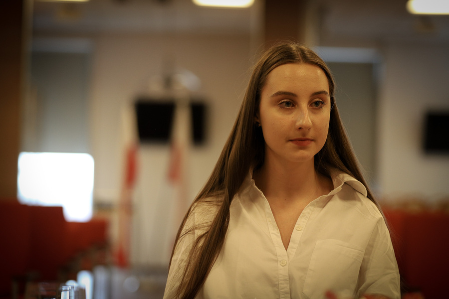 Finałowe przesłuchania XI Regionalnej Olimpiady Historycznej Wiedzy o Armii Krajowej, jej poprzedniczkach i następczyniach – 18 marca 2025, fot. Paula Prudziłowicz (IPN)