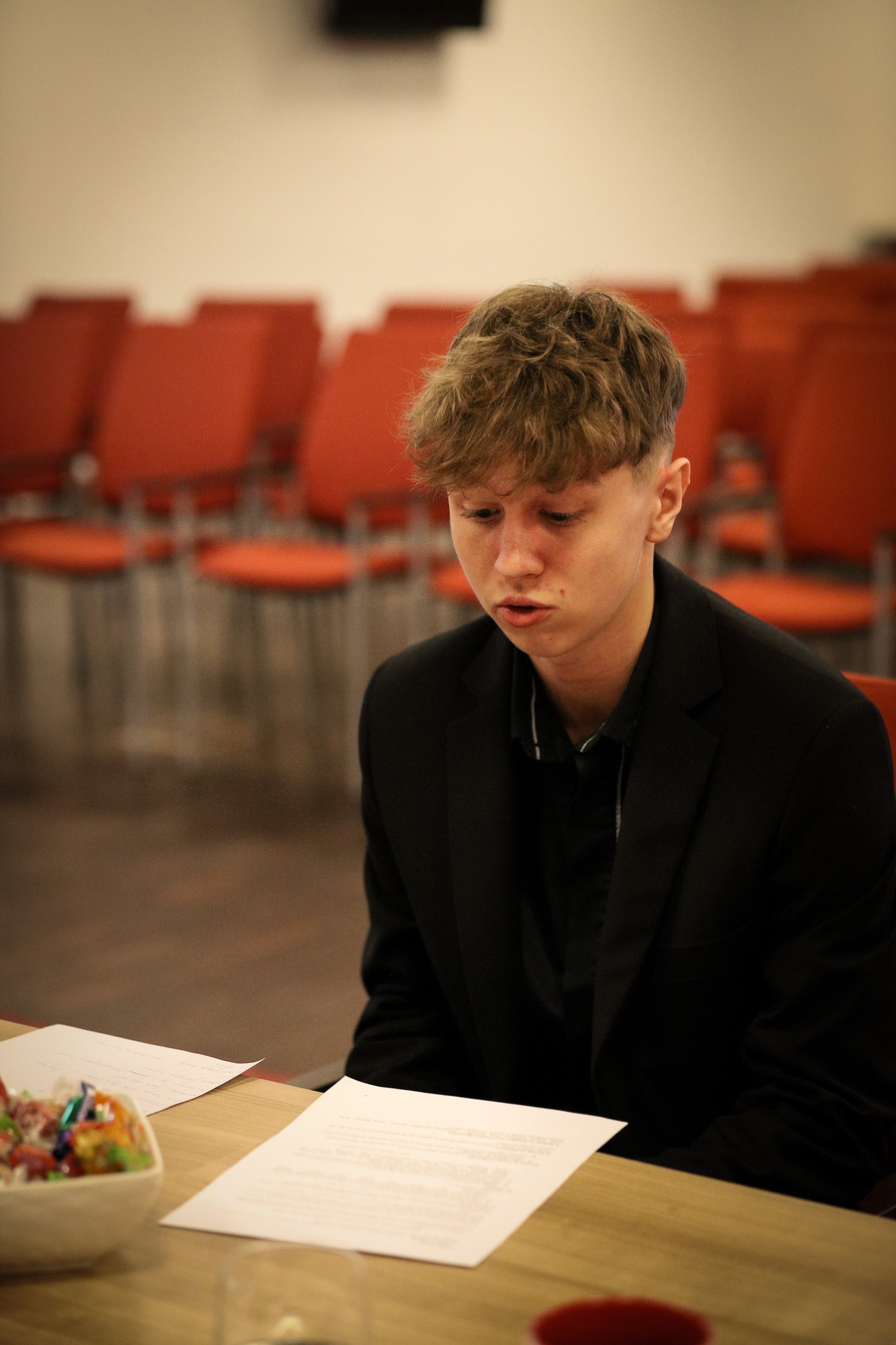 Finałowe przesłuchania XI Regionalnej Olimpiady Historycznej Wiedzy o Armii Krajowej, jej poprzedniczkach i następczyniach – 18 marca 2025, fot. Paula Prudziłowicz (IPN)