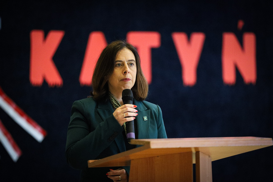 Uroczystości upamiętniające ofiary Zbrodni Katyńskiej w Ostrowi Mazowieckiej – 4 kwietnia 2025, fot. Paula Prudziłowicz (IPN)