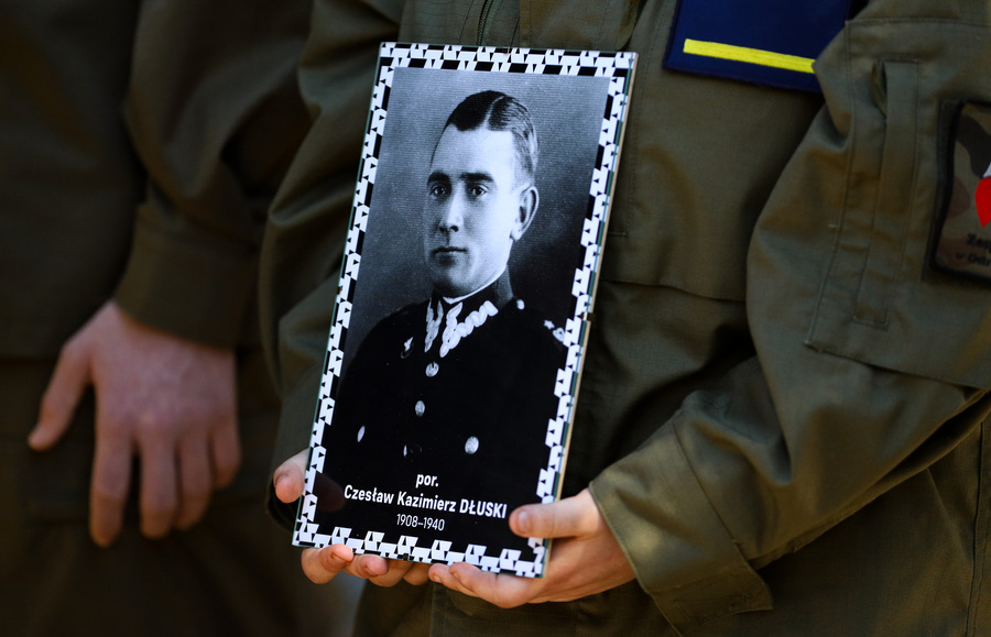 Uroczystości upamiętniające ofiary Zbrodni Katyńskiej w Ostrowi Mazowieckiej – 4 kwietnia 2025, fot. Paula Prudziłowicz (IPN)