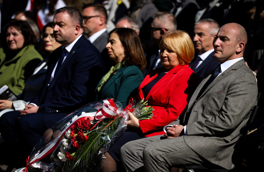 Uroczystości upamiętniające ofiary Zbrodni Katyńskiej w Ostrowi Mazowieckiej – 4 kwietnia 2025, fot. Paula Prudziłowicz (IPN)