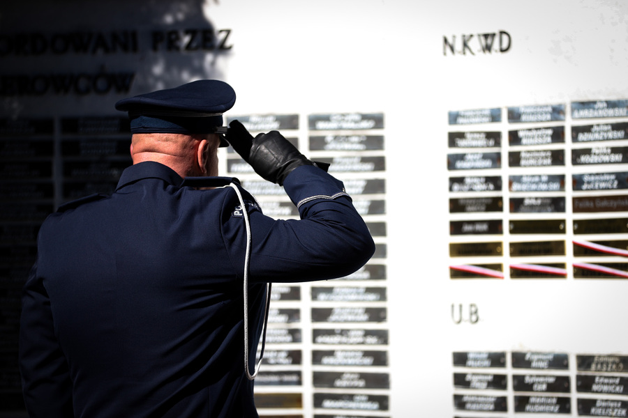 Uroczystości upamiętniające ofiary Zbrodni Katyńskiej w Ostrowi Mazowieckiej – 4 kwietnia 2025, fot. Paula Prudziłowicz (IPN)