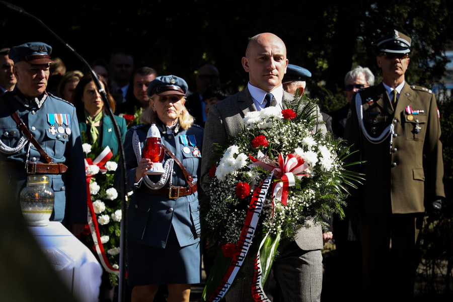 Uroczystości upamiętniające ofiary Zbrodni Katyńskiej w Ostrowi Mazowieckiej – 4 kwietnia 2025, fot. Paula Prudziłowicz (IPN)