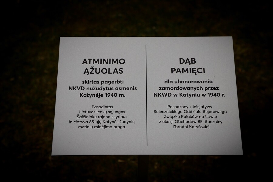 Pamięć nie umiera – 85. rocznica Zbrodni Katyńskiej na Litwie – 9 kwietnia 2025, fot. Paula Prudziłowicz (IPN)