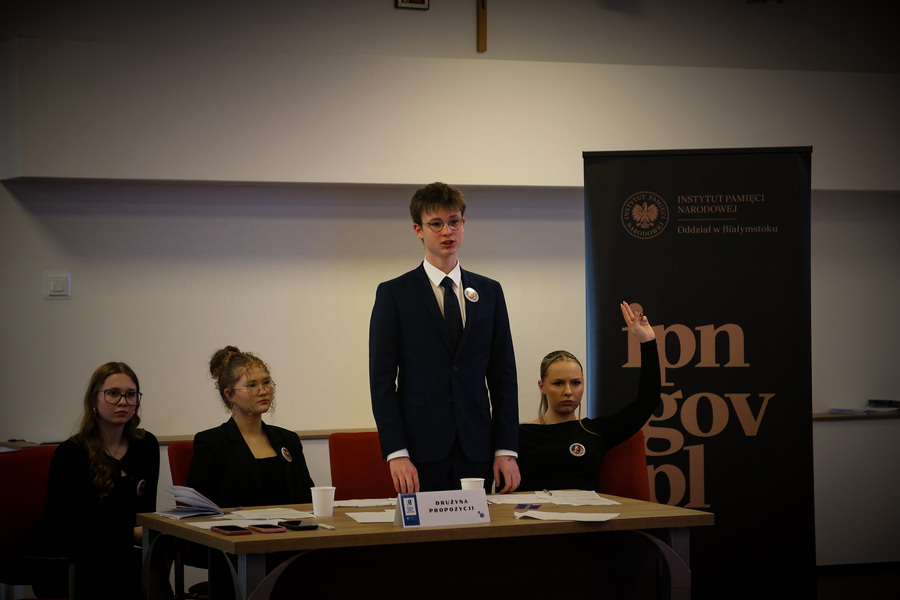 Eliminacje regionalne do X Turnieju Debat Historycznych IPN – 9 kwietnia 2025, fot. Teresa Dzięgielewska (IPN)