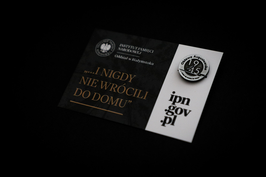 Zginęli bo byli Polakami - konferencja prasowa Oddziału Instytutu Pamięci Narodowej w Białymstoku poświęcona 80. rocznicy Obławy Augustowskiej – 7 maja 2025, fot. Karolina Dobek (IPN)