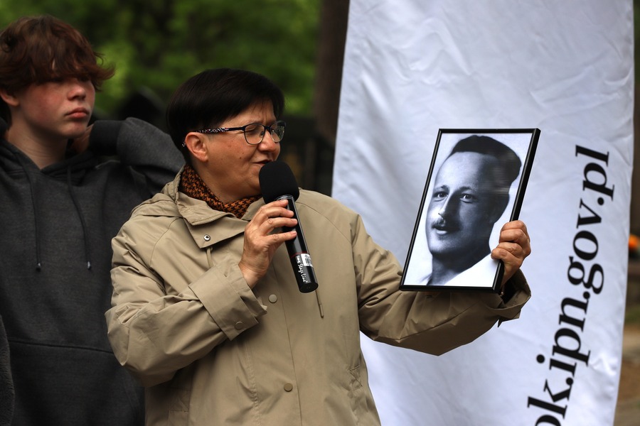 Otwarcie wystawy „...i nigdy nie wrócili do domu. Alfabet Obławy Augustowskiej” autorstwa Jarosława Wasilewskiego – 8 maja 2025, fot. Paula Prudziłowicz (IPN)