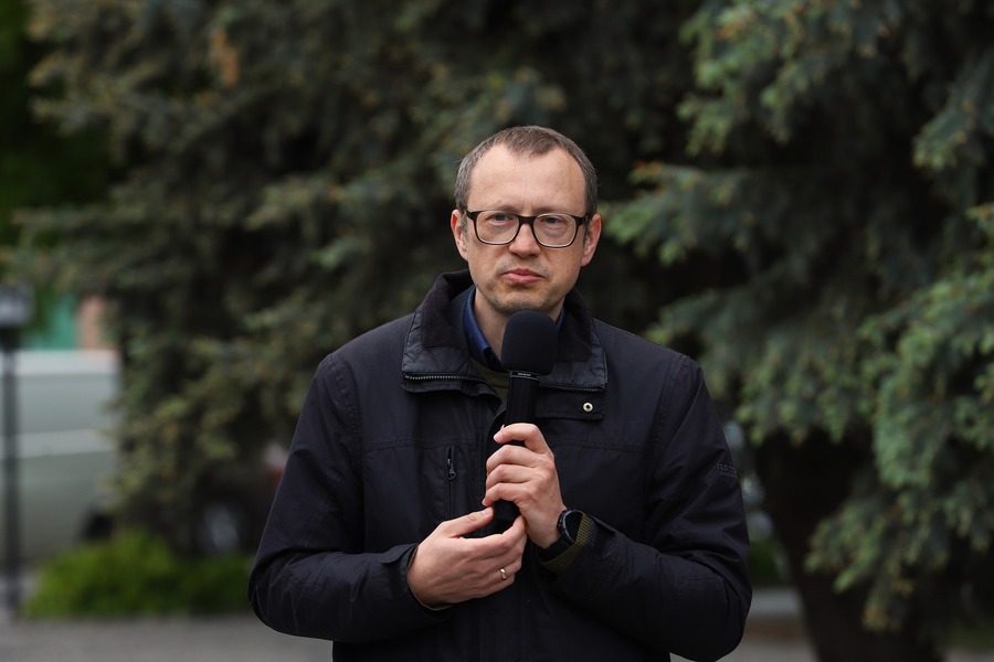 Otwarcie wystawy „...i nigdy nie wrócili do domu. Alfabet Obławy Augustowskiej” autorstwa Jarosława Wasilewskiego – 8 maja 2025, fot. Paula Prudziłowicz (IPN)