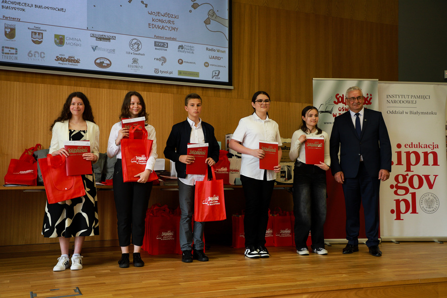 Gala finałowa Wojewódzkiego Konkursu Edukacyjnego „Solidarność to jedność...” – 3 czerwca 2025, fot. Paula Prudziłowicz (IPN)