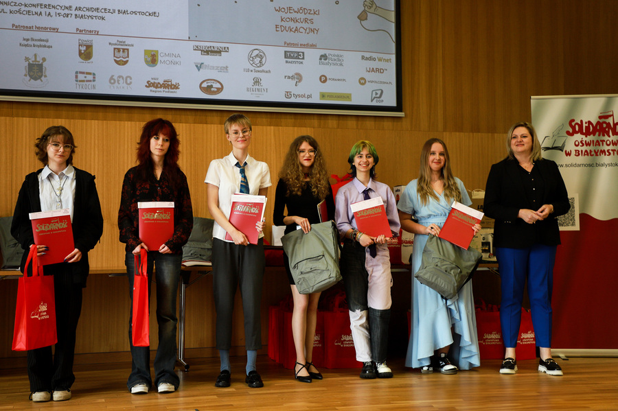 Gala finałowa Wojewódzkiego Konkursu Edukacyjnego „Solidarność to jedność...” – 3 czerwca 2025, fot. Paula Prudziłowicz (IPN)