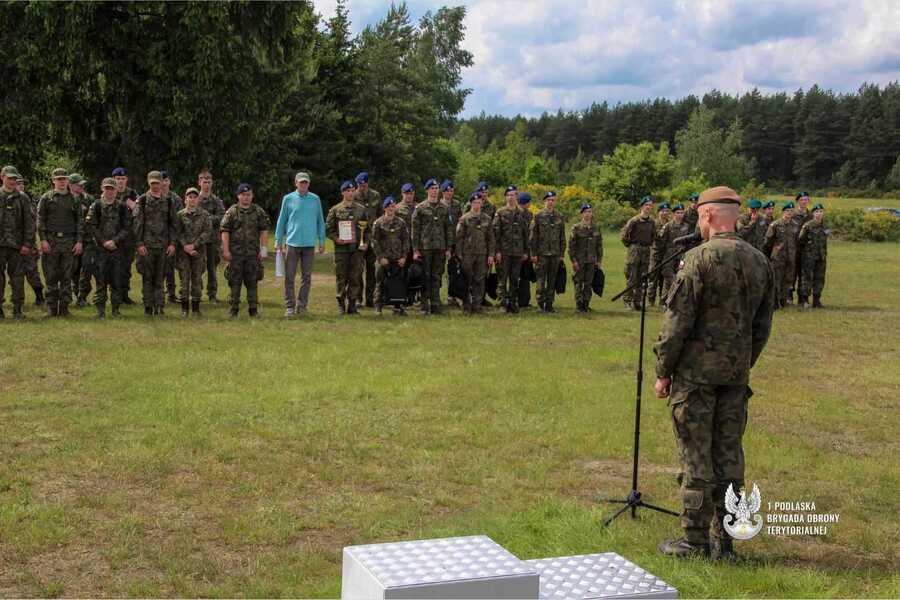Podsumowanie trzeciej edycji projektu edukacyjnego „W służbie Ojczyźnie”, fot. 1 Podlaska Brygada Obrony Terytorialnej