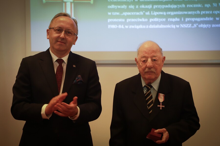 Uroczystość wręczenia działaczom opozycji antykomunistycznej Krzyży Wolności i Solidarności – 12 czerwca 2025, fot. Paula Prudziłowicz (IPN)