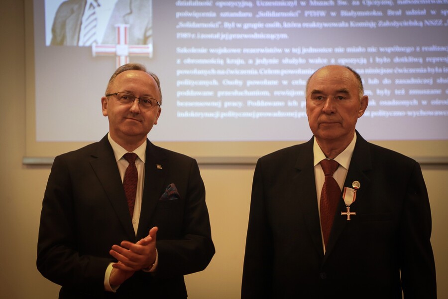 Uroczystość wręczenia działaczom opozycji antykomunistycznej Krzyży Wolności i Solidarności – 12 czerwca 2025, fot. Paula Prudziłowicz (IPN)