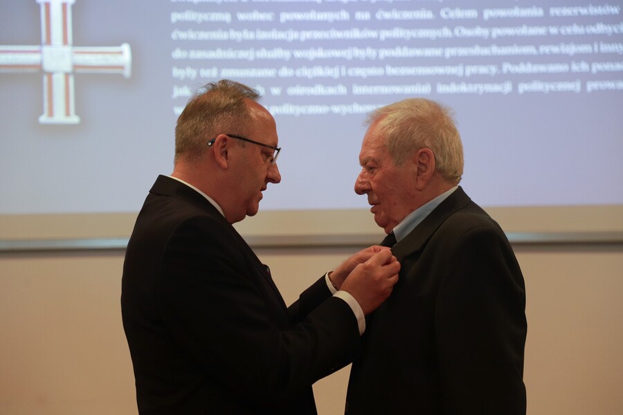 Uroczystość wręczenia działaczom opozycji antykomunistycznej Krzyży Wolności i Solidarności – 12 czerwca 2025, fot. Paula Prudziłowicz (IPN)