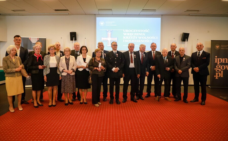 Uroczystość wręczenia działaczom opozycji antykomunistycznej Krzyży Wolności i Solidarności – 12 czerwca 2025, fot. Paula Prudziłowicz (IPN)