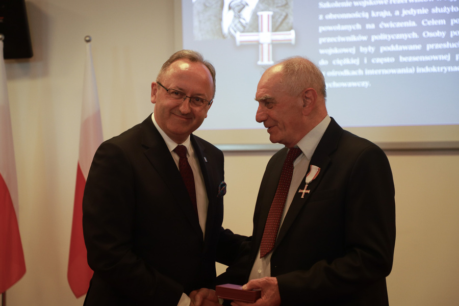 Uroczystość wręczenia działaczom opozycji antykomunistycznej Krzyży Wolności i Solidarności – 12 czerwca 2025, fot. Paula Prudziłowicz (IPN)