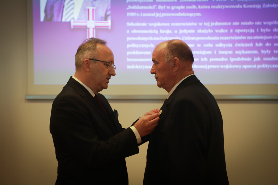 Uroczystość wręczenia działaczom opozycji antykomunistycznej Krzyży Wolności i Solidarności – 12 czerwca 2025, fot. Paula Prudziłowicz (IPN)