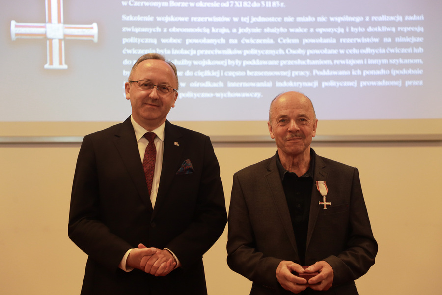 Uroczystość wręczenia działaczom opozycji antykomunistycznej Krzyży Wolności i Solidarności – 12 czerwca 2025, fot. Paula Prudziłowicz (IPN)