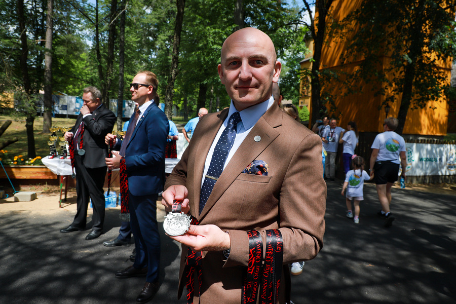 III Bieg Pamięci Ofiar Obławy Augustowskiej w Mikaszówce – 5 lipca 2025. Na zdjęciu dyrektor Oddziału IPN w Białymstoku dr Marek Jedynak, fot. Paula Prudziłowicz (IPN)