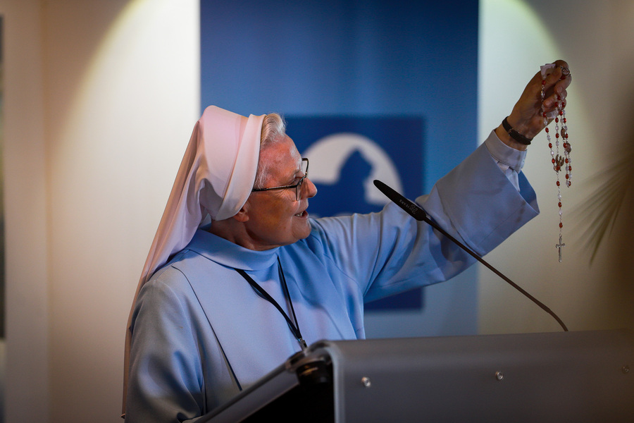 Otwarcie wystawy „Dekalog ks. Jerzego”, poświęconej bł. ks. Jerzemu Popiełuszce w Parlamencie Europejskim – 15 lipca 2025, fot. Paula Prudziłowicz (IPN)