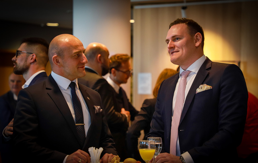 Otwarcie wystawy „Dekalog ks. Jerzego”, poświęconej bł. ks. Jerzemu Popiełuszce w Parlamencie Europejskim – 15 lipca 2025, fot. Paula Prudziłowicz (IPN)