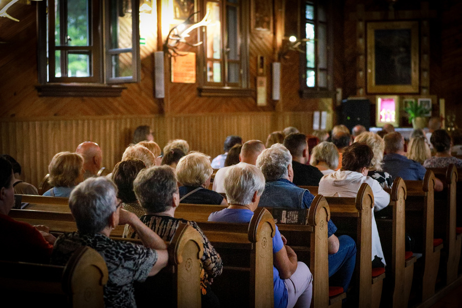 Premiera słuchowiska „Obława” upamiętniającego Ofiary Obławy Augustowskiej – 18 lipca 2025, fot. Paula Prudziłowicz (IPN)