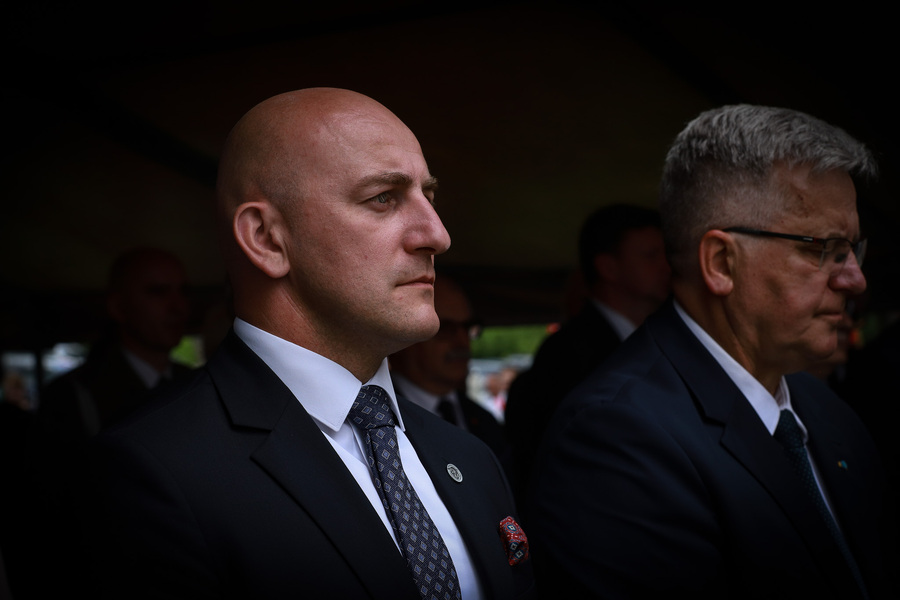 Zginęli bo byli Polakami – główne uroczystości 80. rocznicy Obławy Augustowskiej w Gibach – 20 lipca 2025, fot. Paula Prudziłowicz (IPN)