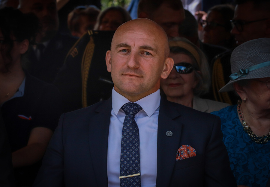 Zginęli bo byli Polakami – główne uroczystości 80. rocznicy Obławy Augustowskiej w Gibach – 20 lipca 2025, fot. Paula Prudziłowicz (IPN)