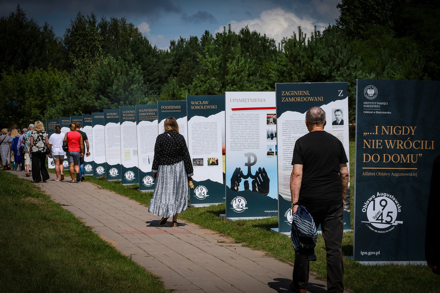 Zginęli bo byli Polakami – główne uroczystości 80. rocznicy Obławy Augustowskiej w Gibach – 20 lipca 2025, fot. Paula Prudziłowicz (IPN)