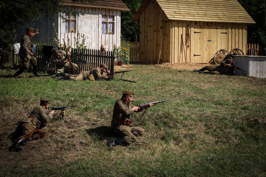 Zginęli bo byli Polakami – główne uroczystości 80. rocznicy Obławy Augustowskiej w Gibach – 20 lipca 2025, fot. Paula Prudziłowicz (IPN)