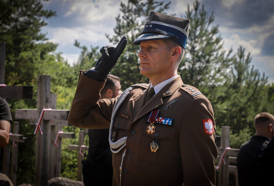 Zginęli bo byli Polakami – główne uroczystości 80. rocznicy Obławy Augustowskiej w Gibach – 20 lipca 2025, fot. Paula Prudziłowicz (IPN)