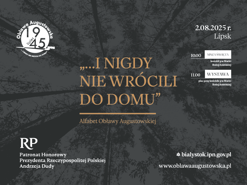 Otwarcie wystawy „…i nigdy nie wrócili do domu. Alfabet Obławy Augustowskiej” w Lipsku – 2 sierpnia 2025 r.