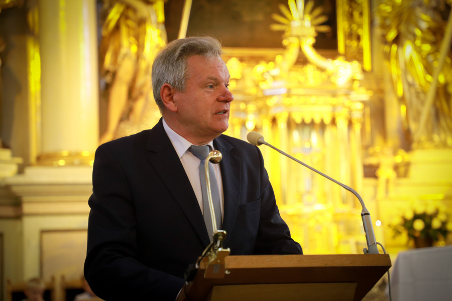 Odsłonięcie tablicy upamiętniającej ks. Mikołaja Tappera - Ejszyszki, 17 sierpnia 2025, fot. Katarzyna Dojs