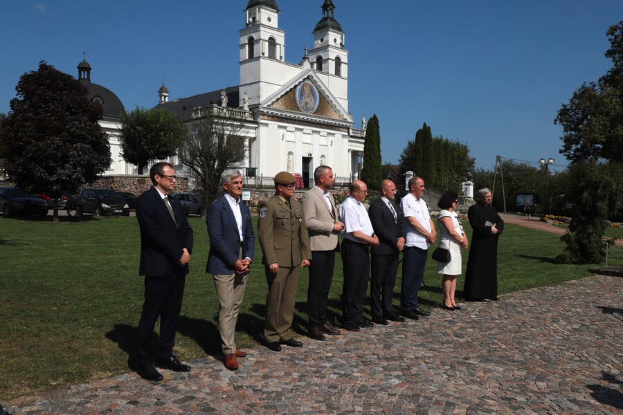 Otwarcie wystawy „…i nigdy nie wrócili do domu. Alfabet Obławy Augustowskiej” autorstwa Jarosława Wasilewskiego w Sokółce – 2 września 2025, fot. Paula Prudziłowicz (IPN)