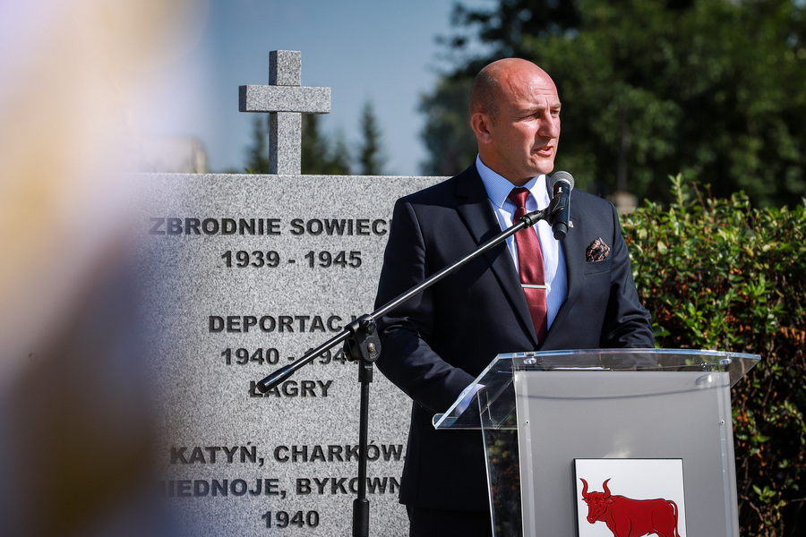 Uroczystość odsłonięcia i poświęcenia upamiętnienia Polskiej Drogi Krzyżowej w Bielsku Podlaskim – 5 września 2025, fot. Paula Prudziłowicz (IPN)