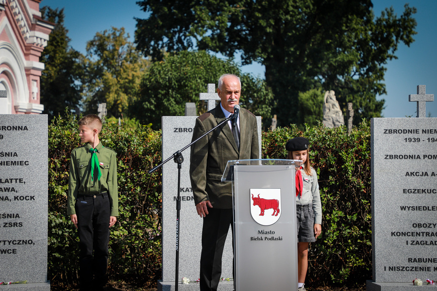 Uroczystość odsłonięcia i poświęcenia upamiętnienia Polskiej Drogi Krzyżowej w Bielsku Podlaskim – 5 września 2025, fot. Paula Prudziłowicz (IPN)