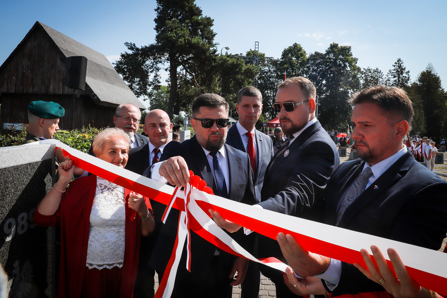 Uroczystość odsłonięcia i poświęcenia upamiętnienia Polskiej Drogi Krzyżowej w Bielsku Podlaskim – 5 września 2025, fot. Paula Prudziłowicz (IPN)