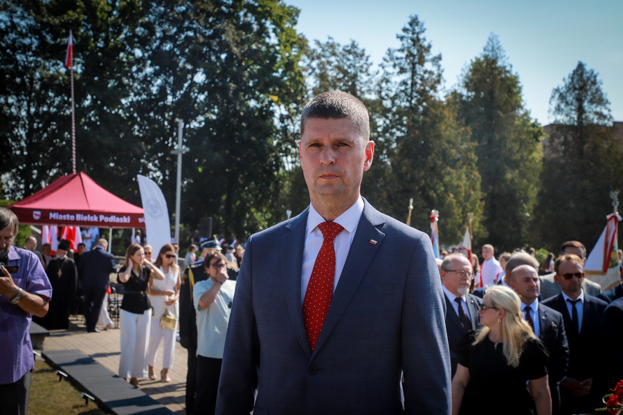 Uroczystość odsłonięcia i poświęcenia upamiętnienia Polskiej Drogi Krzyżowej w Bielsku Podlaskim – 5 września 2025, fot. Paula Prudziłowicz (IPN)