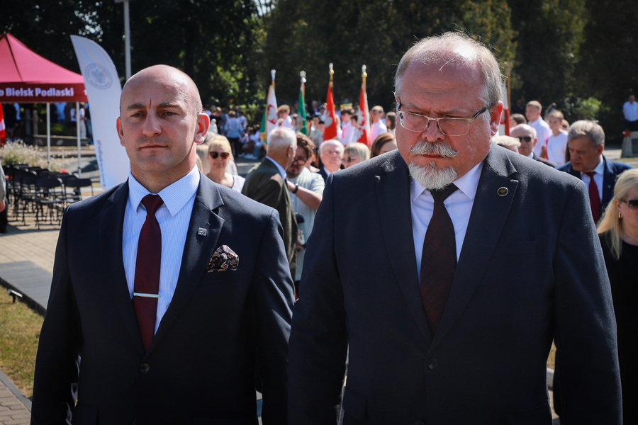 Uroczystość odsłonięcia i poświęcenia upamiętnienia Polskiej Drogi Krzyżowej w Bielsku Podlaskim – 5 września 2025, fot. Paula Prudziłowicz (IPN)