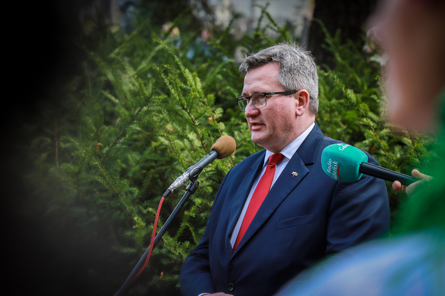 Uroczystości pogrzebowe Edwarda Borkowskiego i pięciu innych żołnierzy Armii Krajowej z oddziału Sergiusza Zyndrama-Kościałkowskiego ps. „Fakir” – 23 września 2025, fot. Paula Prudziłowicz (IPN)