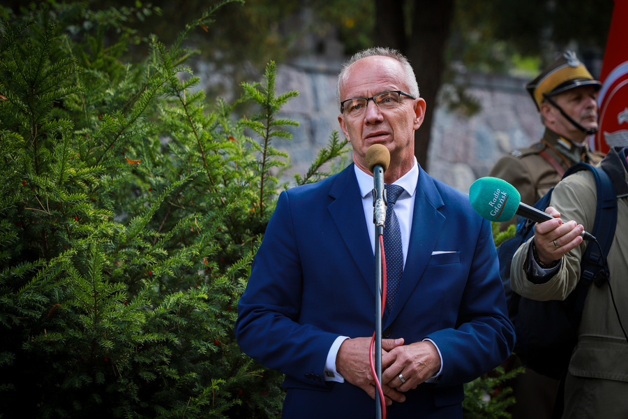 Uroczystości pogrzebowe Edwarda Borkowskiego i pięciu innych żołnierzy Armii Krajowej z oddziału Sergiusza Zyndrama-Kościałkowskiego ps. „Fakir” – 23 września 2025, fot. Paula Prudziłowicz (IPN)