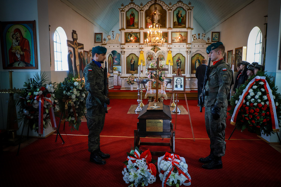 Ceremonia pogrzebowa śp. Marii Nazaruk w Dubinach – 7 października 2025, fot. Paula Prudziłowicz (IPN)