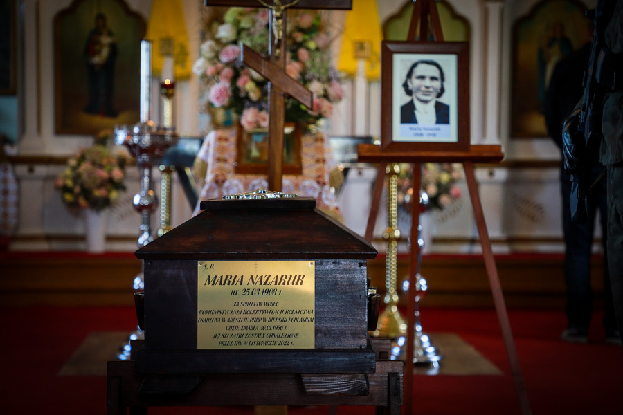 Ceremonia pogrzebowa śp. Marii Nazaruk w Dubinach – 7 października 2025, fot. Paula Prudziłowicz (IPN)