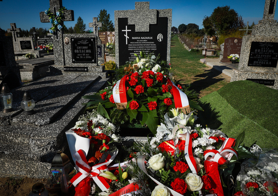 Ceremonia pogrzebowa śp. Marii Nazaruk w Dubinach – 7 października 2025, fot. Paula Prudziłowicz (IPN)